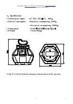 Preview for 3 page of Homing Gold Fort Operation Manual