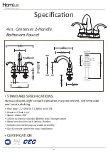 Предварительный просмотр 6 страницы HomLux C42E0043B9 Installation Manual