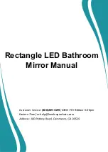 Предварительный просмотр 1 страницы HomLux Rectangle LED Bathroom Mirror Manual