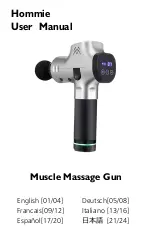 Hommie Muscle Massage Gun User Manual предпросмотр