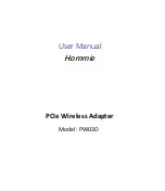 Hommie PW03D User Manual предпросмотр