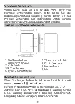 Предварительный просмотр 12 страницы Hommie T11S User Manual