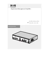 Homony HBA-1060A Installation And Operation Manual preview