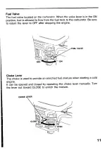 Предварительный просмотр 13 страницы Honda Automobiles EG1400X Owner'S Manual