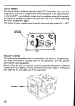 Предварительный просмотр 14 страницы Honda Automobiles EG1400X Owner'S Manual