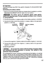 Предварительный просмотр 19 страницы Honda Automobiles EG1400X Owner'S Manual