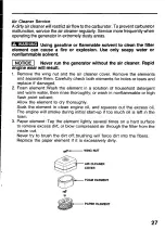 Предварительный просмотр 29 страницы Honda Automobiles EG1400X Owner'S Manual