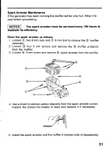 Предварительный просмотр 33 страницы Honda Automobiles EG1400X Owner'S Manual