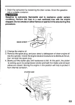 Предварительный просмотр 35 страницы Honda Automobiles EG1400X Owner'S Manual