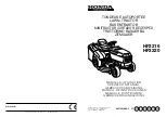 Honda Automobiles HF2216 Operator'S Manual предпросмотр