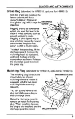 Preview for 14 page of Honda Automobiles HRB215 Harmony Owner'S Manual