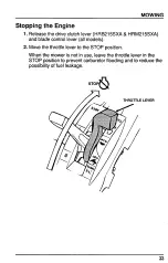 Preview for 38 page of Honda Automobiles HRB215 Harmony Owner'S Manual