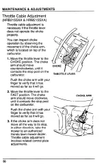 Preview for 61 page of Honda Automobiles HRB215 Harmony Owner'S Manual