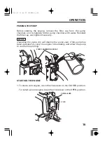 Предварительный просмотр 21 страницы Honda Automobiles WX10 Owner'S Manual