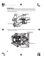 Предварительный просмотр 22 страницы Honda Automobiles WX10 Owner'S Manual