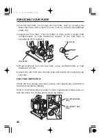 Предварительный просмотр 44 страницы Honda Automobiles WX10 Owner'S Manual