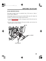 Предварительный просмотр 45 страницы Honda Automobiles WX10 Owner'S Manual