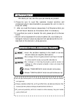 Preview for 2 page of Honda Electronics HE-1501 Operation Manual