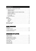 Preview for 3 page of Honda Electronics HE-1501 Operation Manual