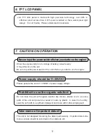 Preview for 11 page of Honda Electronics HE-6801 Operation Manual