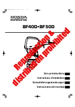 HONDA marine BF40D Setup Instructions preview