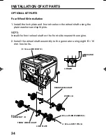 Предварительный просмотр 37 страницы Honda Power Products EG4000CX Owner'S Manual