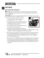 Предварительный просмотр 30 страницы Honda Power Products HBC210W Operator'S Manual