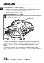 Preview for 24 page of Honda Power Products HHBE81BE Owner'S Manual