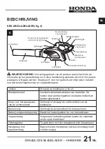 Предварительный просмотр 137 страницы Honda Power Products HHBE81BE Owner'S Manual