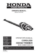 Preview for 1 page of Honda Power Products HHHE61LE Owner'S Manual