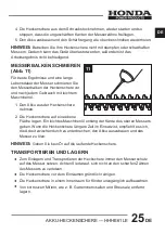 Preview for 55 page of Honda Power Products HHHE61LE Owner'S Manual