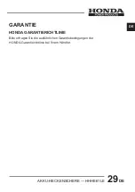 Preview for 59 page of Honda Power Products HHHE61LE Owner'S Manual