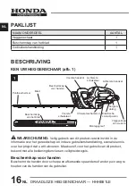 Preview for 136 page of Honda Power Products HHHE61LE Owner'S Manual