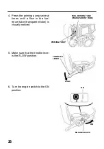 Предварительный просмотр 29 страницы Honda Power Products WJR1525 Owner'S Manual