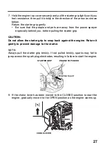 Предварительный просмотр 30 страницы Honda Power Products WJR1525 Owner'S Manual