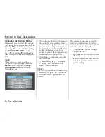 Preview for 47 page of Honda 00X31-SCV-8000 Navigation Manual