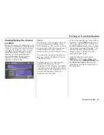 Preview for 62 page of Honda 00X31-SCV-8000 Navigation Manual