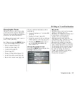 Preview for 64 page of Honda 00X31-SCV-8000 Navigation Manual