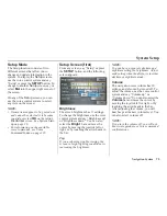 Preview for 74 page of Honda 00X31-SCV-8000 Navigation Manual