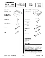 Предварительный просмотр 1 страницы Honda 08A06-1A1-050 Installation Instructions