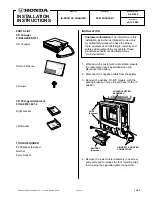 Preview for 1 page of Honda 08A50-ED1101 Installation Instructions