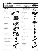 Предварительный просмотр 1 страницы Honda 08B15-SDN-100 Installation Instructions Manual