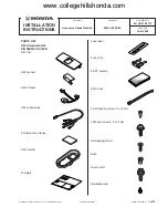 Honda 08E00-E10-100 Installation Instructions Manual предпросмотр