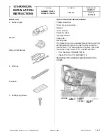 Honda 08E10-T5A-102 Installation Instructions Manual preview