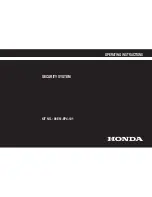 Предварительный просмотр 1 страницы Honda 08E51-EP4-101 Operating Instructions Manual