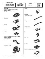 Honda 08E91-T2A-100 Installation Instructions Manual preview