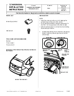 Preview for 1 page of Honda 08F53-T0A-100 Installation Instructions