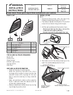 Honda 08F73-MGS-A50 Installation Instructions preview