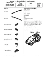 Honda 08L02-SZA-110A Installation Instructions предпросмотр