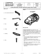 Honda 08L03-E09-100 Installation Instructions предпросмотр